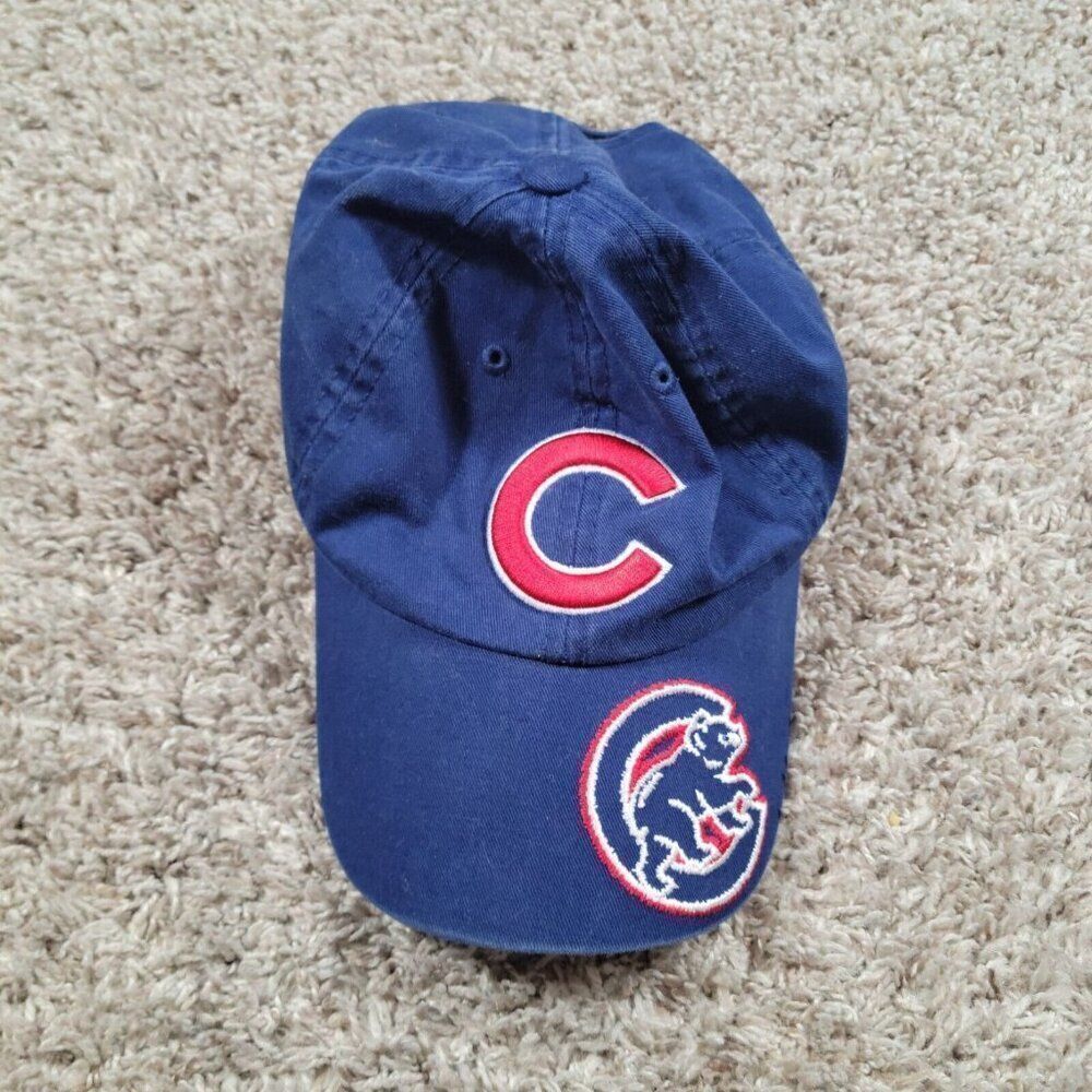 Chicago Cubs Hat MLB ' Adult Genuine Merchandise Blue Red Dual Logo Baseball Cap
